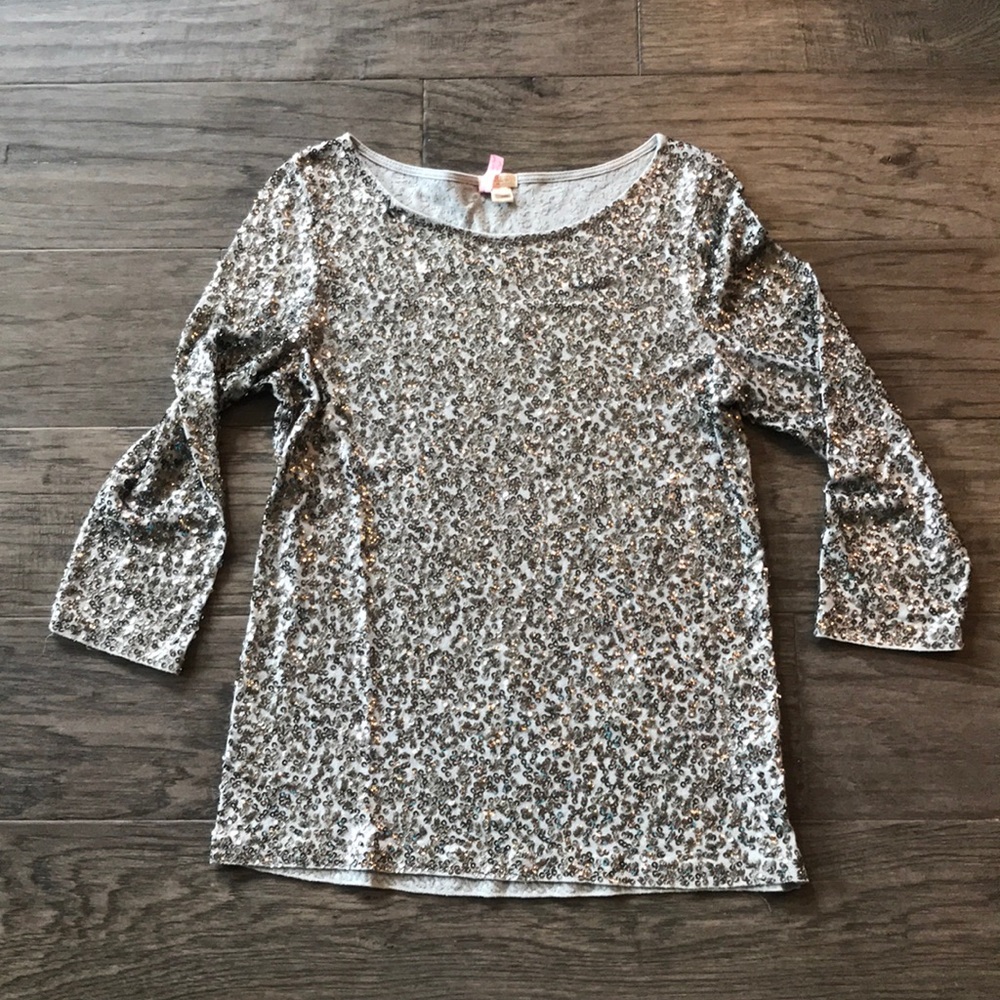JCrew Sequin Top